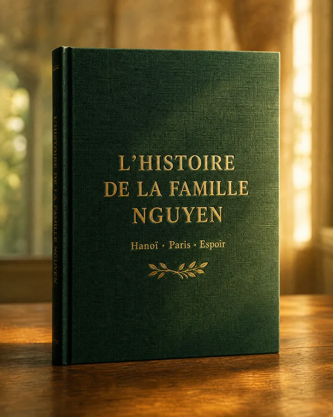 Livre de mémoire familiale Nostoria — Famille Nguyễn · Histoire de famille